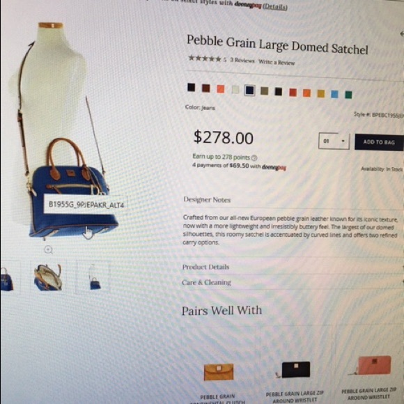 Dooney/ Bourke Satchel Shoulder Bag - Picture 6 of 6